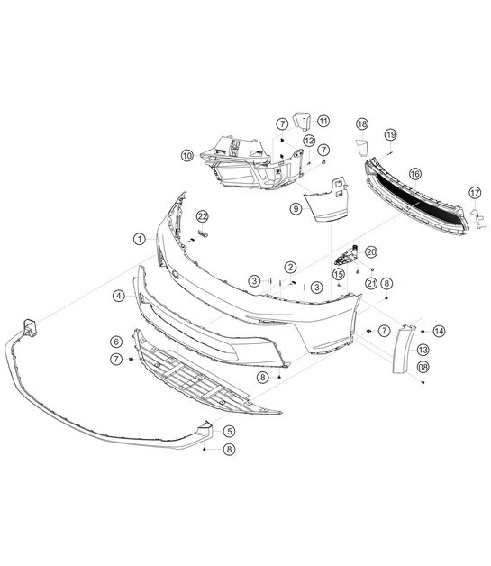 Diagram 8.8-10 Porsche 95B.2 Macan Petrol 2.0L (245Bhp) 2019-21 