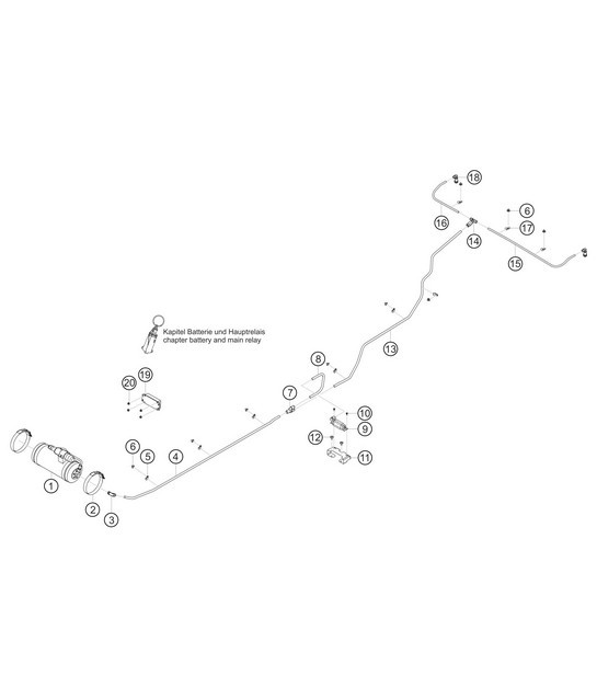 Diagram 9.9-14 Porsche 914 (1970-1976) Electrical equipment