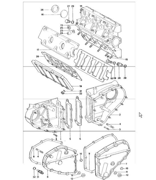 Diagram 103-05 Porsche Panamera 4S V6 3.0L 4WD (440 Hp) 