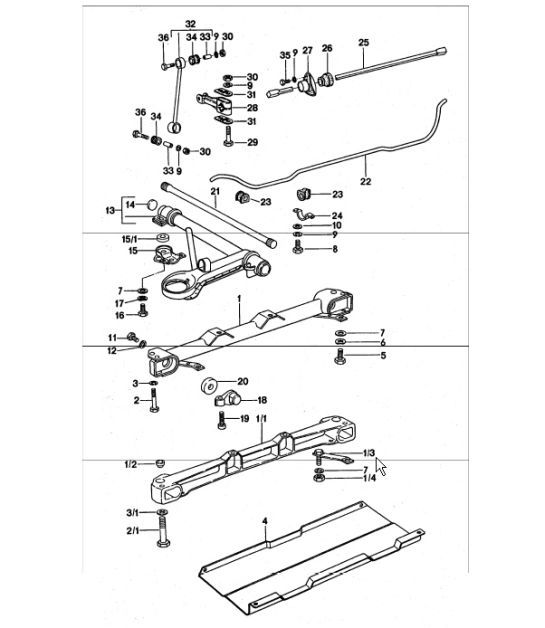 Diagram 401-00 Porsche 9J1.1 Taycan 2020-24 