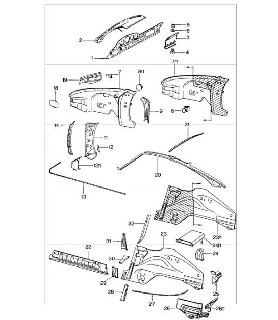 Diagram 801-20 Porsche 9J1.1 Taycan GTS 2020-24 