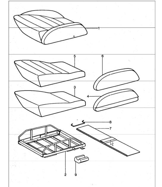 Diagram 808-20 Porsche 911 & 912 (1965-1989) Carrosserie