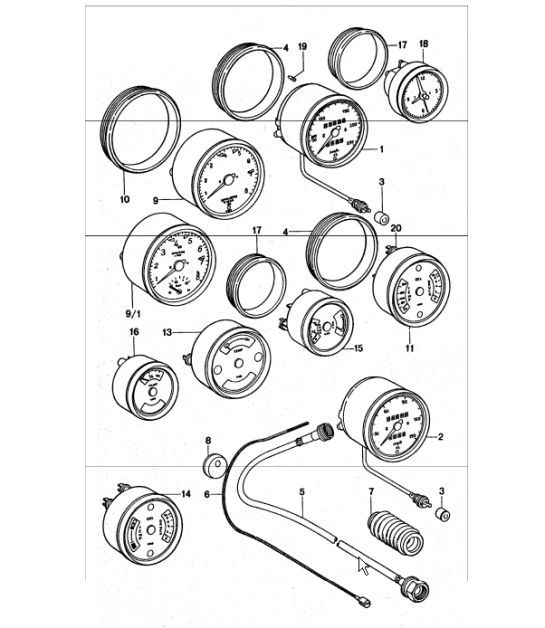 Diagram 906-00 Porsche 944 (1982-1991) 