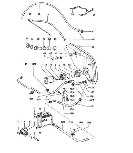 Diagram 104-000 Porsche Macan (95B) MK1 (2014-2018) Motor