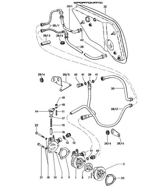 Diagram 104-005 Porsche Macan (95B) MK1 (2014-2018) Moteur