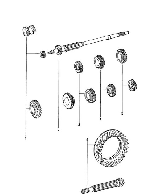 Diagram 303-000 Porsche Macan (95B) MK1 (2014-2018) Transmission
