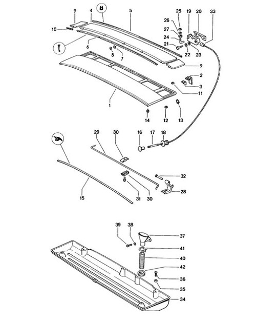 Diagram 803-005 Porsche Boxster 718 (982) 2017>>  车身