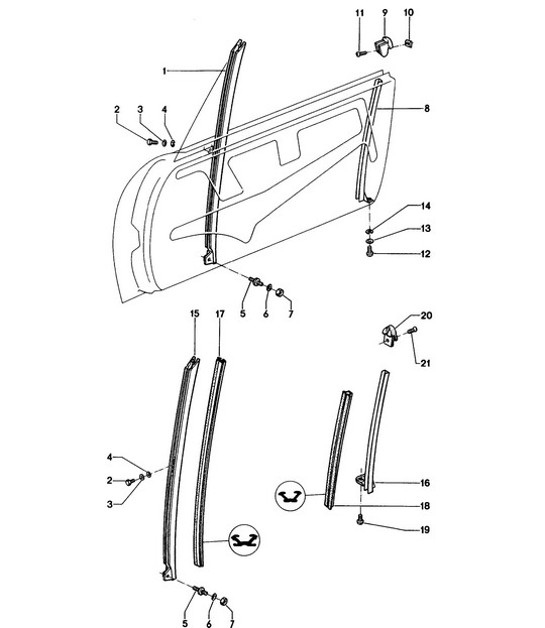 Diagram 804-010 Porsche 95B.1 Macan Petrol 2.0L (237Bhp) 2014-18 Carrozzeria