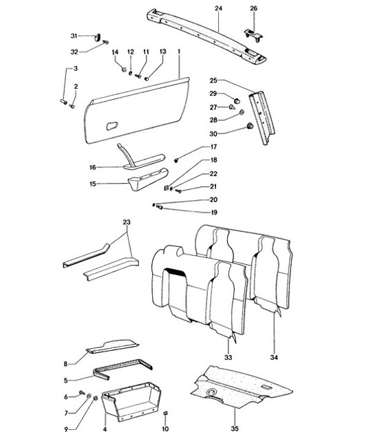Diagram 807-005 Porsche 992.1 Turbo S Cabriolet 3.8L 2020-24 