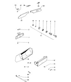 Innenspiegel / Handschuhfach / Sonnenblende 914 1970-76