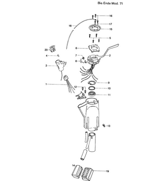 Diagram 903-015 Porsche 997 MK1 GT3 / GT3 RS 2007-09 Electrical equipment