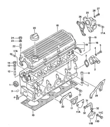 Cylinder head 924 1974-79