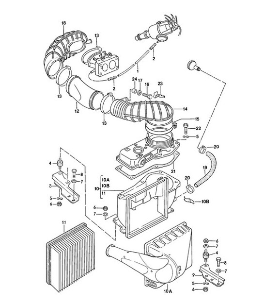Diagram 106-000 Porsche Macan (95B) MK1 (2014-2018) Motore
