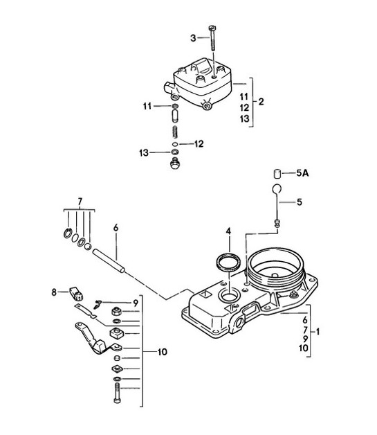 Diagram 107-000 Porsche 997 (911) MK2 2009-2012 Engine