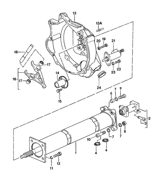 Diagram 301-005 Porsche 992.1 Carrera 4 3.0L 2019-24 Übertragung
