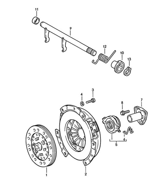 Diagram 301-010 Porsche Macan (95B) MK1 (2014-2018) Übertragung