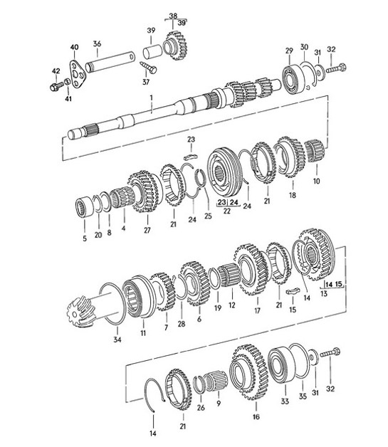 Diagram 303-000 Porsche Carrera GT 2003-06 