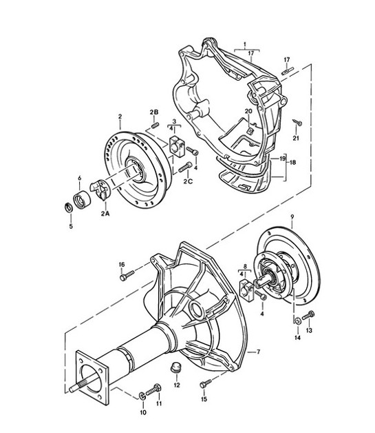 Diagram 307-000 Porsche 912E 4CYL 1976 
