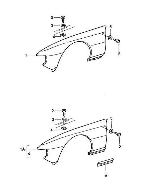 Diagram 801-025 Porsche 992 (911) MK1 2019-2024 Carrosserie