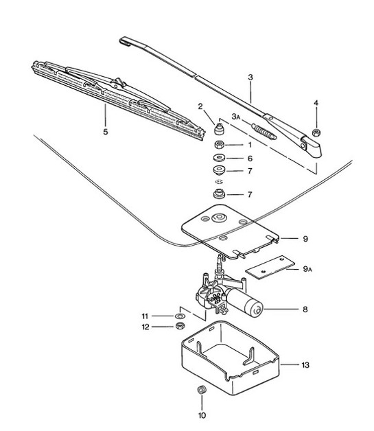 Diagram 904-005 Porsche 911 1987-1989 3.2L G50 Elektrische Ausrüstung