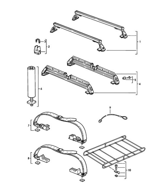 Diagram 002-005 Porsche Macan (95B) MK1 (2014-2018) Accessories & others 