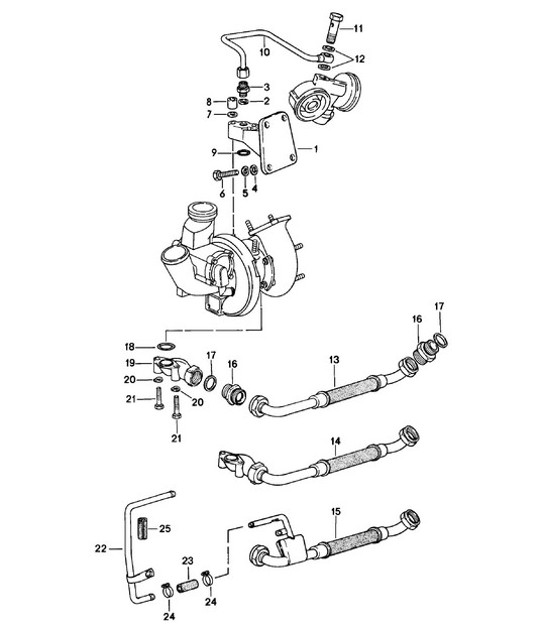 Diagram 104-010 Porsche 993 (911) C2 1994-97 Motor