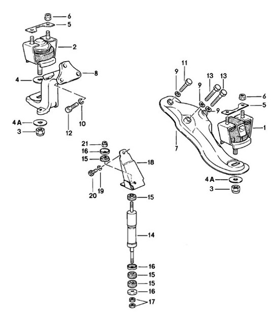 Diagram 109-000 Porsche Macan (95B) MK1 (2014-2018) Motore