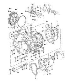 Austauschgetriebe / Getriebegehäuse / Schaltgetriebe - VQ VR UV MD ME MF MB MX 4Q 5Q 6Q - 924 1980 - 1985
