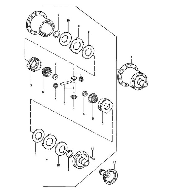 Diagram 305-006 Porsche Boxster 986/987/981 (1997-2016) Overdragen
