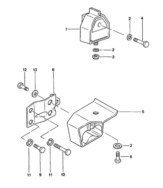 Diagram 306-000 Porsche 911 1987-1989 3.2L G50 传播