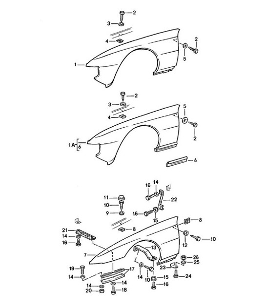 Diagram 801-025 Porsche 944 2.7L 8V 1988-89 