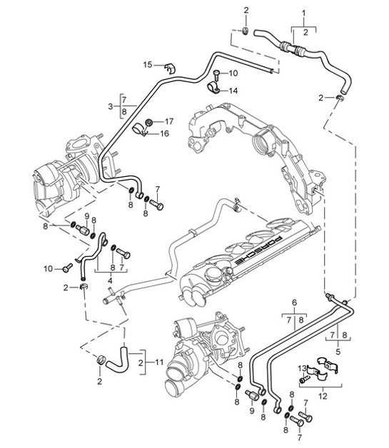 Diagram 202-20 Porsche Cayenne Coupe S V6 2.9L Petrol 440Hp 