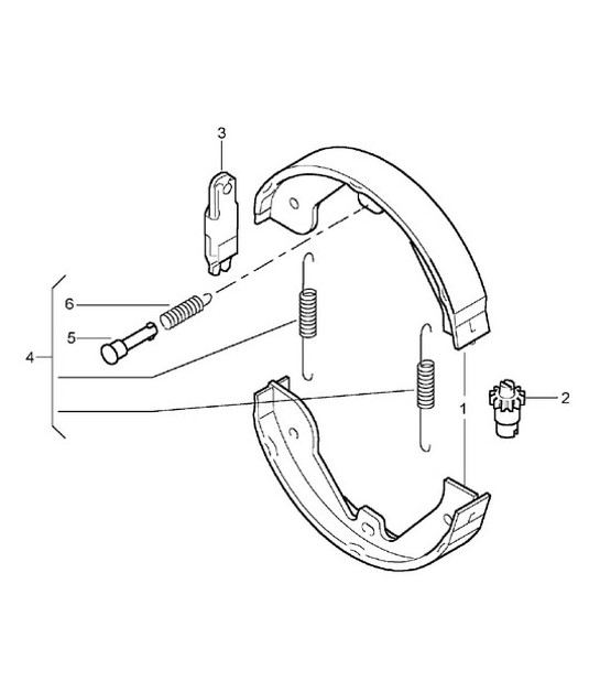 Diagram 603-05 Porsche 997 MK1 TURBO 2007-09 Ruote, freni