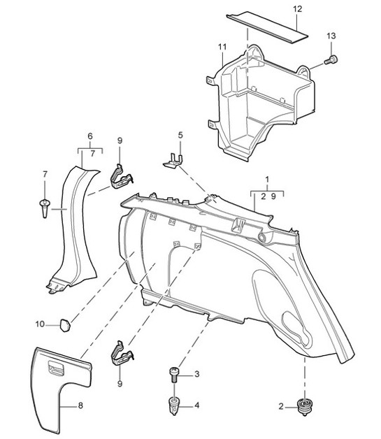 Diagram 807-20 Porsche 997 MK1 GT3 / GT3 RS 2007-09 Body