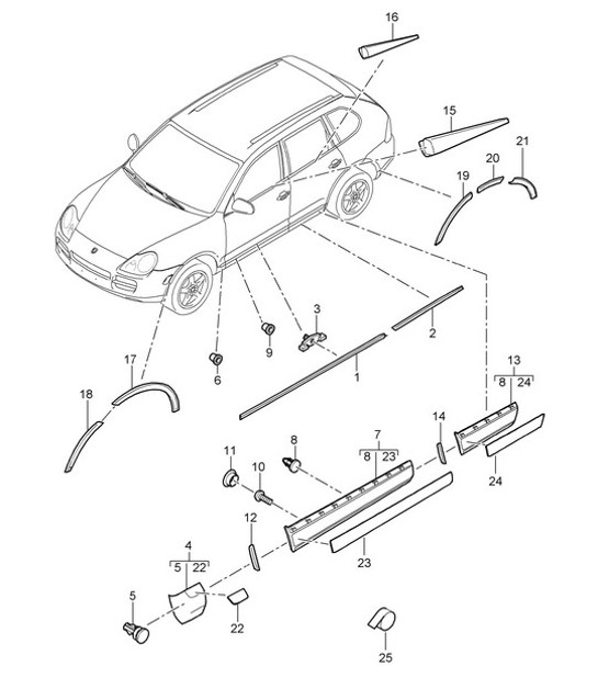 Diagram 810-05 Porsche 997 MK1 GT3 / GT3 RS 2007-09 Body