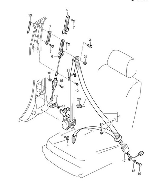 Diagram 812-00 Porsche 997 MK1 GT3 / GT3 RS 2007-09 Body
