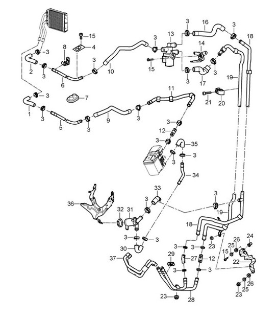 Diagram 813-15 Porsche Boxster 986 2.7L 2003-04 Body