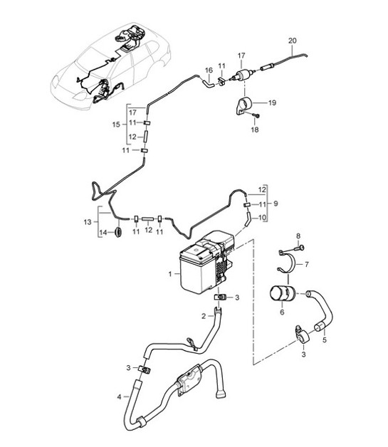 Diagram 813-80 Porsche 997 MK1 GT3 / GT3 RS 2007-09 Body