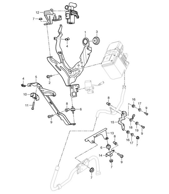 Diagram 813-85 Porsche 924 Carrera GTS 2.0L 1982 Body