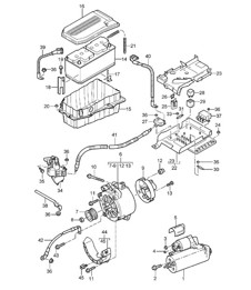 Batterie / Stromverteiler / Anlasser / Generator Cayenne 9PA (955) 2003-06