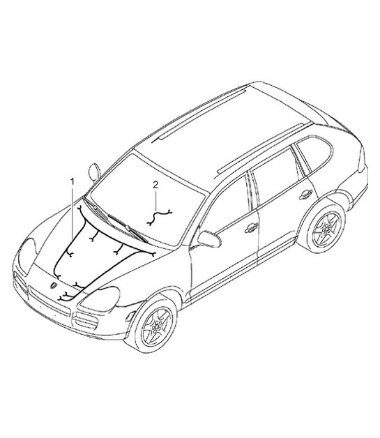 Diagram 902-07 Porsche Cayenne 9PA (955) 2003-2006 Electrical equipment