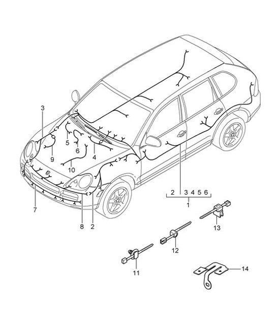 Diagram 902-10 Porsche 997 (911) MK1 2005-2008 Elektrische apparatuur