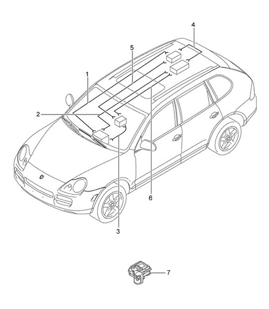 Diagram 902-50 Porsche Cayman 718C (982C) 2017>> Electrical equipment