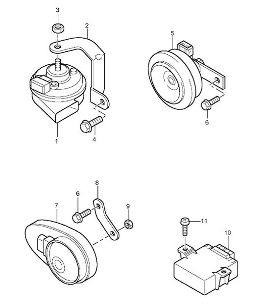 Diagram 903-00 Porsche Cayman S / GTS 3.4L 981 2013-16 Electrical equipment