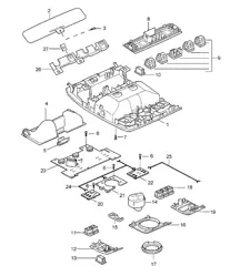 Bracket / Roof  Cayenne 9PA (955) 2003-06