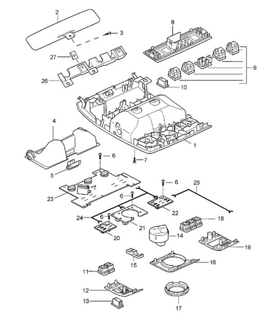 Diagram 903-06 Porsche Macan (95B) MK1 (2014-2018) Materiale elettrico