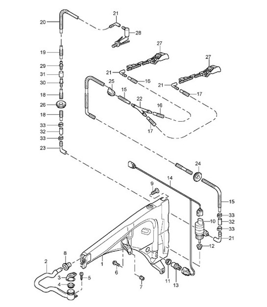 Diagram 904-10 Porsche 964 (911) (1989-1994) Elektrische Ausrüstung