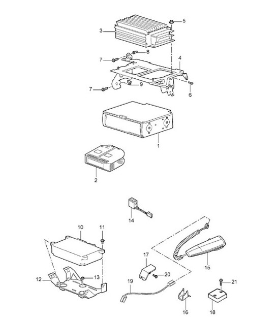 Diagram 911-10 Porsche Boxster 718 (982) 2017>> Electrical equipment