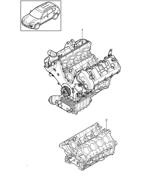 Diagram 101-005 Porsche Macan (95B) MK1 (2014-2018) Moteur
