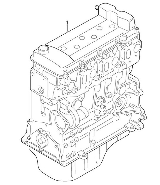Diagram 101-015 Porsche Cayenne 9PA1 (957) 2007-2010 Engine